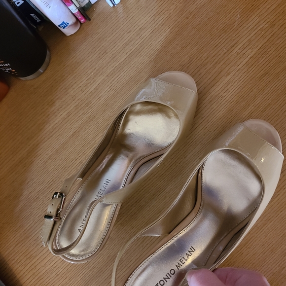 Antonio Melani Haleen Peep Toe Pump Nude 9m - Picture 7 of 7